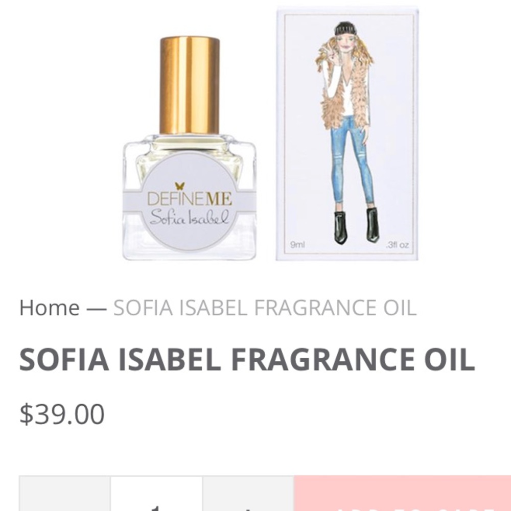 NWT SOFIA ISABEL FRAGRANCE OIL